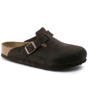 Birkenstock Boston Soft Footbed Clogs Suede